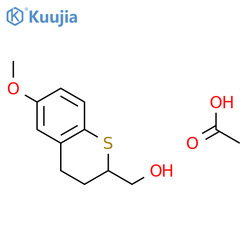 2H-1-BENZOTHIOPYRAN-2-METHANOL, 3,4-DIHYDRO-6-METHOXY-, ACETATE structure