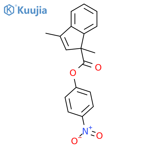 1H-Indene-1-carboxylic acid, 1,3-dimethyl-, 4-nitrophenyl ester structure