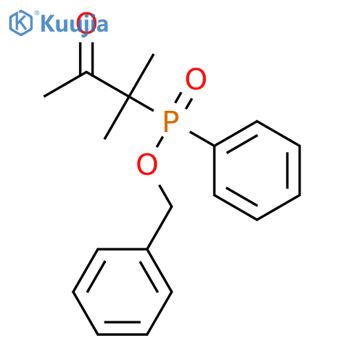 Phosphinic acid, (1,1-dimethyl-2-oxopropyl)phenyl-, phenylmethyl ester structure