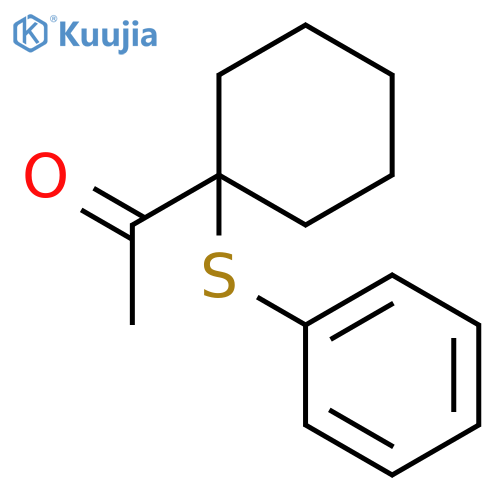 Ethanone, 1-[1-(phenylthio)cyclohexyl]- structure