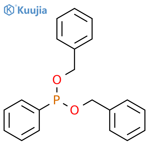 PHOSPHONOUS ACID, PHENYL-, BIS(PHENYLMETHYL) ESTER structure