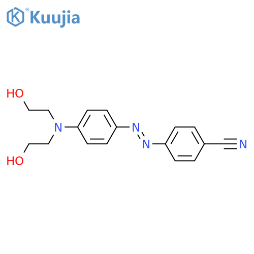 Benzonitrile, 4-[[4-[bis(2-hydroxyethyl)amino]phenyl]azo]- structure