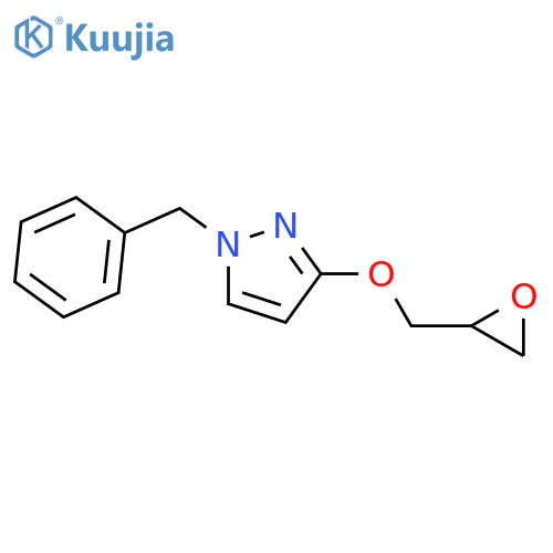 1H-Pyrazole, 3-(oxiranylmethoxy)-1-(phenylmethyl)- structure