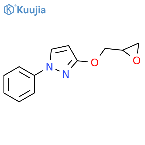 1H-Pyrazole, 3-(oxiranylmethoxy)-1-phenyl- structure