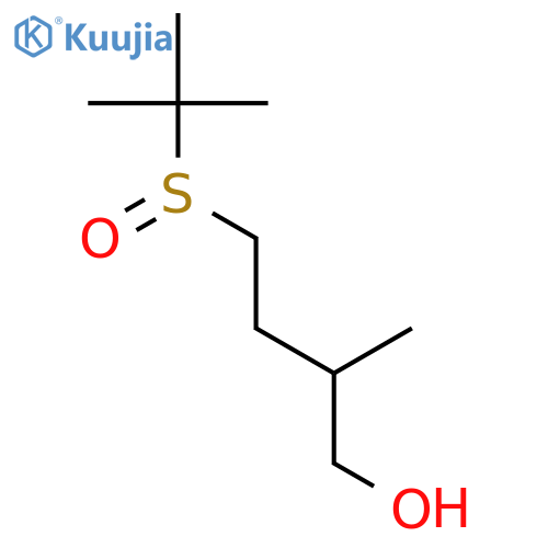 1-Butanol, 4-[(1,1-dimethylethyl)sulfinyl]-2-methyl- structure