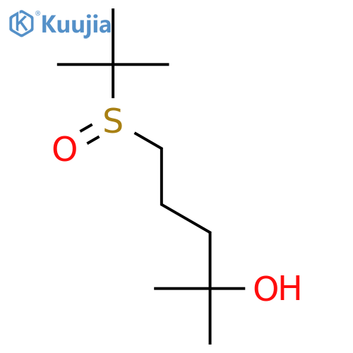 2-Pentanol, 5-[(1,1-dimethylethyl)sulfinyl]-2-methyl- structure