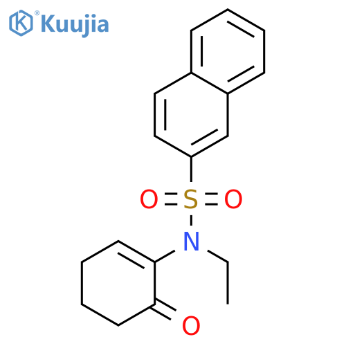 2-Naphthalenesulfonamide, N-ethyl-N-(6-oxo-1-cyclohexen-1-yl)- structure
