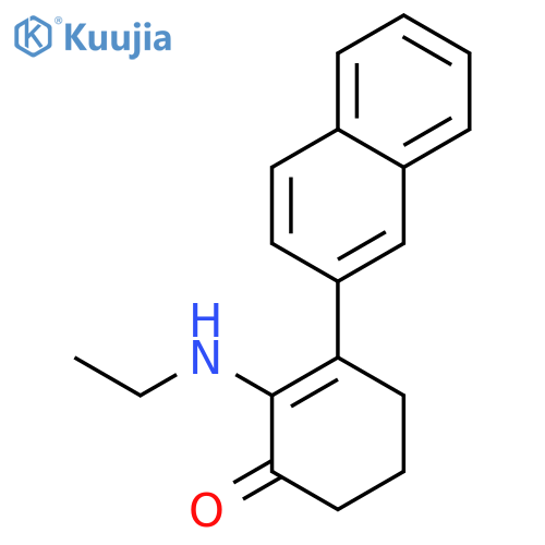 2-Cyclohexen-1-one, 2-(ethylamino)-3-(2-naphthalenyl)- structure