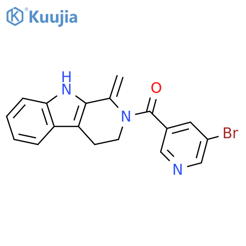 1H-Pyrido[3,4-b]indole,2-[(5-bromo-3-pyridinyl)carbonyl]-2,3,4,9-tetrahydro-1-methylene- structure