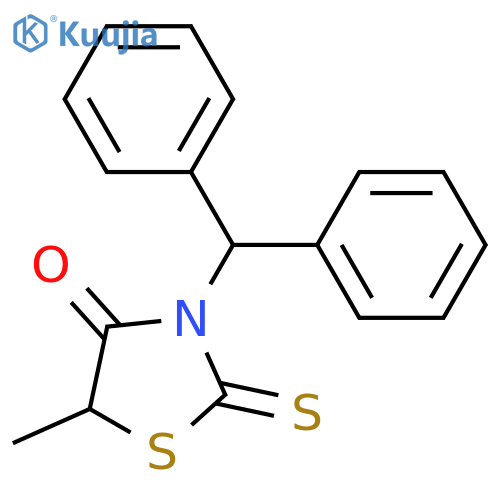 4-Thiazolidinone, 3-(diphenylmethyl)-5-methyl-2-thioxo- structure