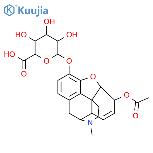 (2S,3S,4S,5R,6S)-6-[[(4R,4aR,7S,7aR,12bS)-7-acetyloxy-3-methyl-2,4,4a,7,7a,13-hexahydro-1H-4,12-methanobenzofuro[3,2-e]isoquinoline-9-yl]oxy]-3,4,5-trihydroxyoxane-2-carboxylic acid structure