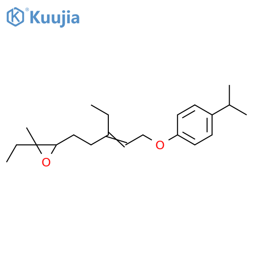 Oxirane,2-ethyl-3-[3-ethyl-5-[4-(1-methylethyl)phenoxy]-3-pentenyl]-2-methyl- structure