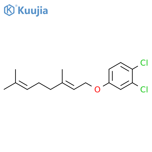 Benzene, 1,2-dichloro-4-[(3,7-dimethyl-2,6-octadienyl)oxy]-, (E)- (9CI) structure