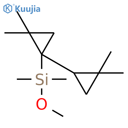 Silane, methoxydimethyl(2,2,2',2'-tetramethyl[1,1'-bicyclopropyl]-1-yl)- structure
