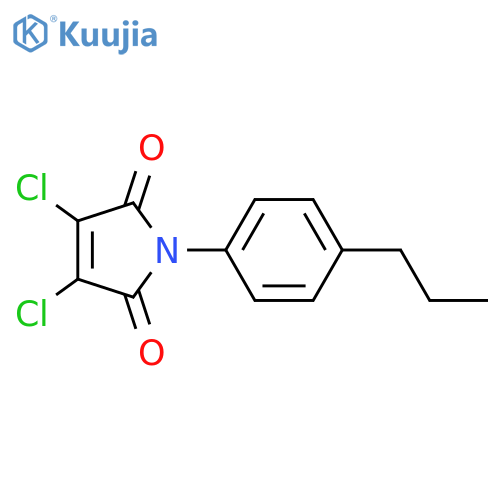 1H-Pyrrole-2,5-dione, 3,4-dichloro-1-(4-propylphenyl)- structure