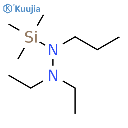 Hydrazine, 1,1-diethyl-2-propyl-2-(trimethylsilyl)- structure