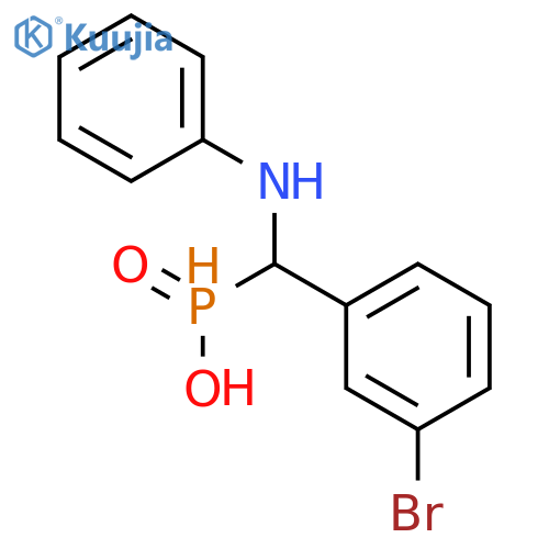 PHOSPHINIC ACID, [(3-BROMOPHENYL)(PHENYLAMINO)METHYL]- structure