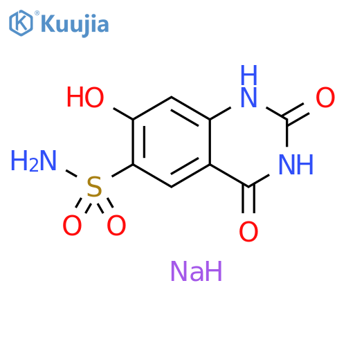 6-Quinazolinesulfonamide, 1,2,3,4-tetrahydro-7-hydroxy-2,4-dioxo-,monosodium salt structure