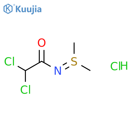 SULFILIMINE, N-(DICHLOROACETYL)-S,S-DIMETHYL-, HYDROCHLORIDE structure