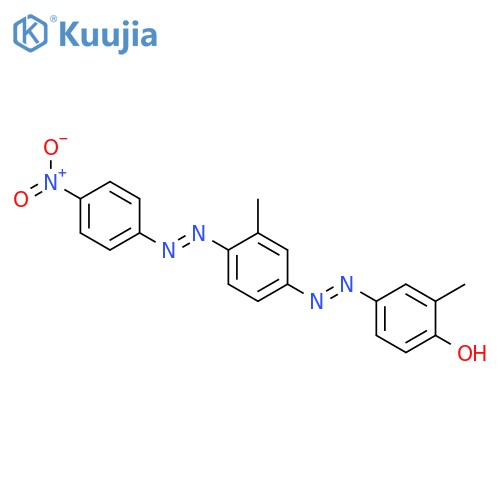 Phenol, 2-methyl-4-[[3-methyl-4-[(4-nitrophenyl)azo]phenyl]azo]- structure