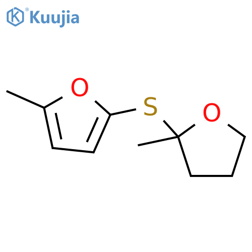 Furan, tetrahydro-2-methyl-2-[(5-methyl-2-furanyl)thio]- structure
