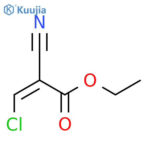 2-Propenoic acid, 3-chloro-2-cyano-, ethyl ester, (Z)- structure