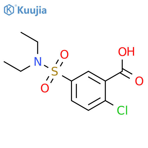 2-chloro-5-(diethylsulfamoyl)benzoic acid structure
