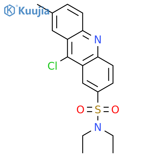 2-ACRIDINESULFONAMIDE, 9-CHLORO-N,N-DIETHYL-7-METHYL- structure