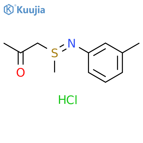 2-Propanone, 1-[S-methyl-N-(3-methylphenyl)sulfinimidoyl]-,hydrochloride structure