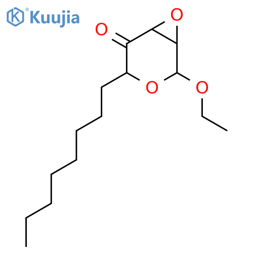 3,7-Dioxabicyclo[4.1.0]heptan-5-one, 2-ethoxy-4-octyl- structure