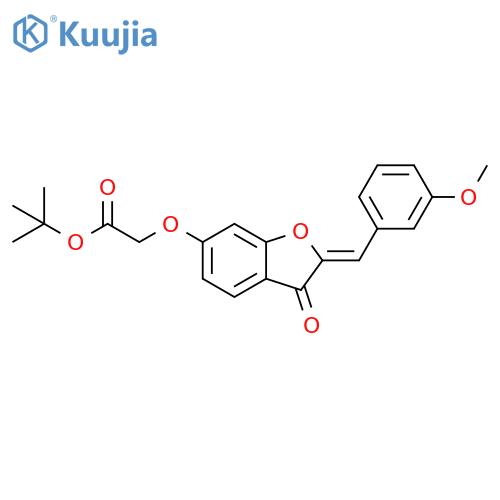 (Z)-tert-butyl 2-((2-(3-methoxybenzylidene)-3-oxo-2,3-dihydrobenzofuran-6-yl)oxy)acetate structure