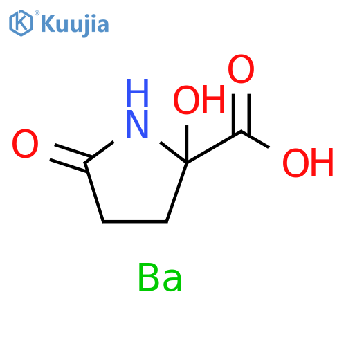 Proline, 2-hydroxy-5-oxo-, barium salt (2:1) structure