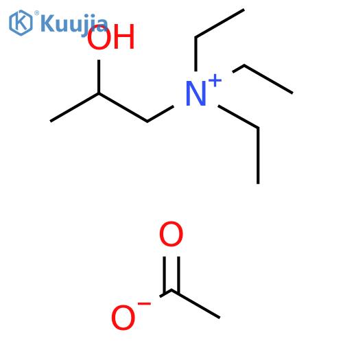 1-Propanaminium, N,N,N-triethyl-2-hydroxy-, acetate (1:1) structure