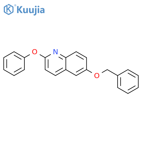 Quinoline, 2-phenoxy-6-(phenylmethoxy)- structure