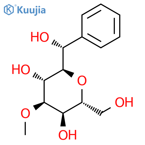 D-glycero-D-manno-Heptitol, 2,6-anhydro-4-O-methyl-1-C-phenyl-, (1R)- structure