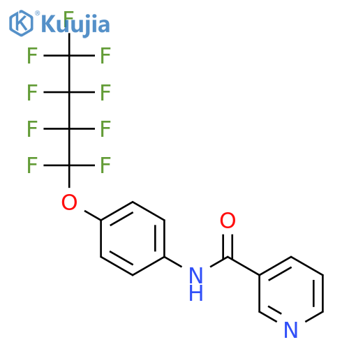 3-Pyridinecarboxamide, N-[4-(nonafluorobutoxy)phenyl]- structure