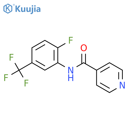4-Pyridinecarboxamide, N-[2-fluoro-5-(trifluoromethyl)phenyl]- structure
