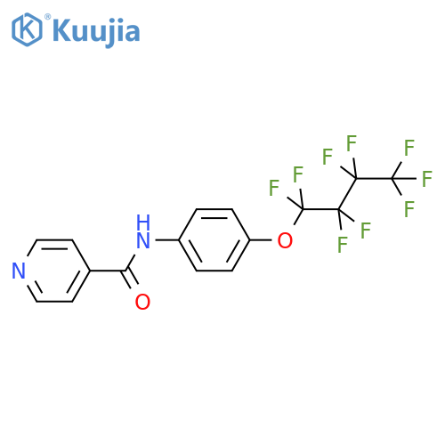 4-Pyridinecarboxamide, N-[4-(nonafluorobutoxy)phenyl]- structure
