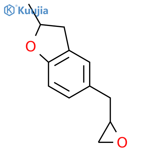 2-methyl-5-(oxiran-2-yl)methyl-2,3-dihydro-1-benzofuran structure