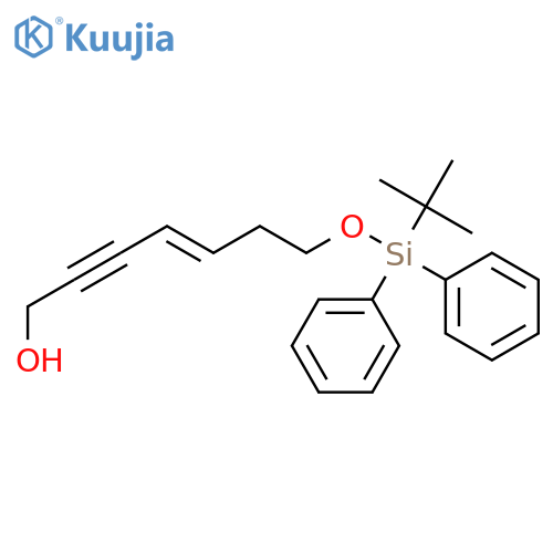 4-Hepten-2-yn-1-ol, 7-[[(1,1-dimethylethyl)diphenylsilyl]oxy]-, (4E)- structure