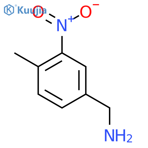 (4-Methyl-3-nitrophenyl)methanamine structure