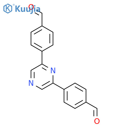 4,4'-(2,6-Pyrazinediyl)bisbenzaldehyde structure