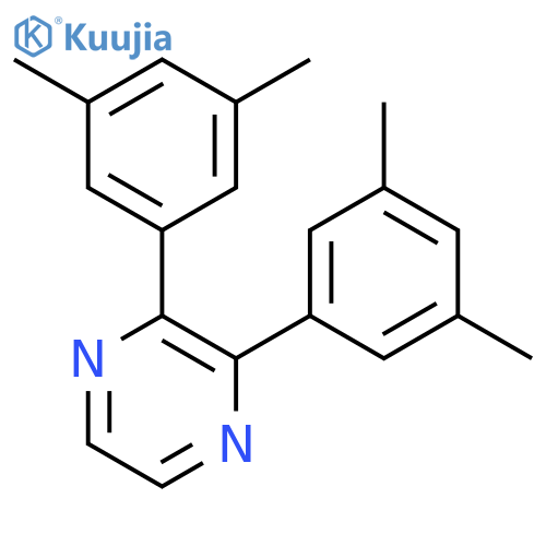 Pyrazine, 2,3-bis(3,5-dimethylphenyl)- structure