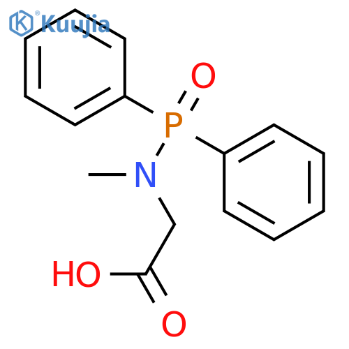 Glycine, N-(diphenylphosphinyl)-N-methyl- structure