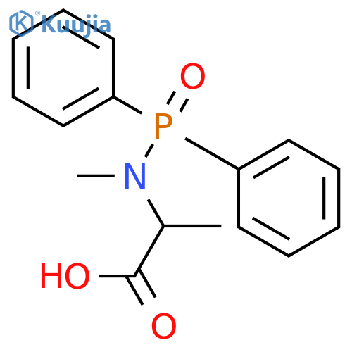 L-Alanine, N-(diphenylphosphinyl)-N-methyl- structure