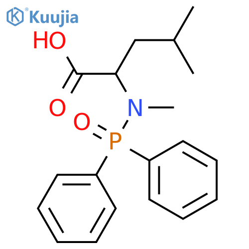 L-Leucine, N-(diphenylphosphinyl)-N-methyl- structure