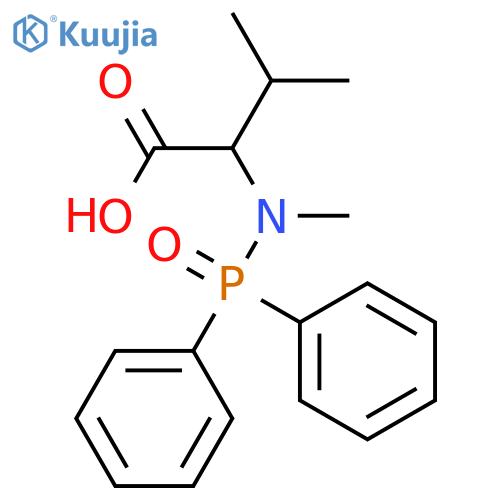 L-Valine, N-(diphenylphosphinyl)-N-methyl- structure