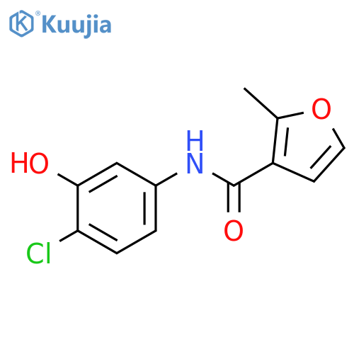 3-Furancarboxamide, N-(4-chloro-3-hydroxyphenyl)-2-methyl- structure