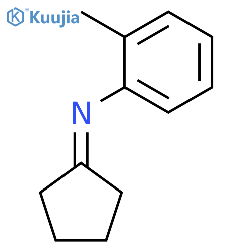 Benzenamine, N-cyclopentylidene-2-methyl- structure