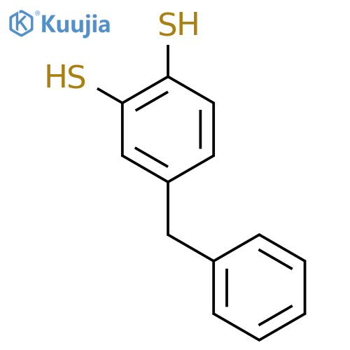 1,2-BENZENEDITHIOL, 4-(PHENYLMETHYL)- structure